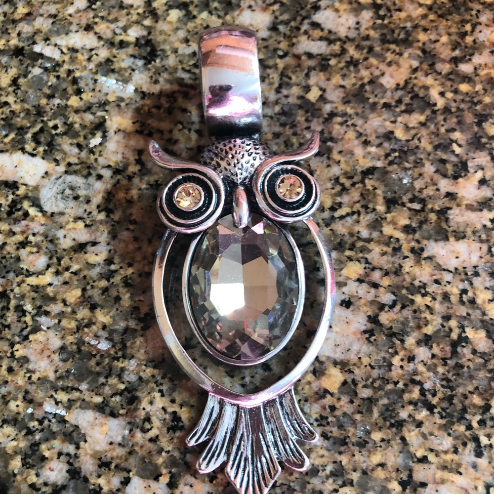 Owl Scarf charm